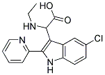 2-(5-CHLORO-2-(PYRIDIN-2-YL)-1H-INDOL-3-YL)-2-(ETHYLAMINO)ACETIC ACID 结构式