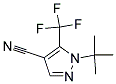 1-叔丁基-5-三氟甲基-1H-吡唑-4-腈 结构式
