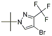 1-叔丁基-3-三氟甲基-4-溴-1H-吡唑 结构式