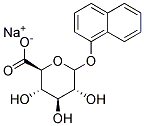 1-NAPHTHYLGLUCOSIDURONIC ACID SODIUM SALT 结构式