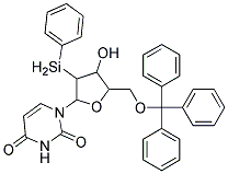 1-(TETRAHYDRO-4-HYDROXY-3-(PHENYLSELANYL)-5-((TRITYLOXY)METHYL)FURAN-2-YL)PYRIMIDINE-2,4(1H,3H)-DIONE 结构式