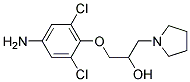 1-(4-AMINO-2,6-DICHLOROPHENOXY)-3-(PYRROLIDIN-1-YL)PROPAN-2-OL 结构式