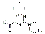 2-(4-甲基哌嗪-1-基)-6-三氟甲基嘧啶-4-甲酸 结构式