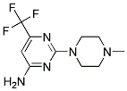 2-(4-甲基哌嗪-1-基)-6-三氟甲基嘧啶-4-胺 结构式