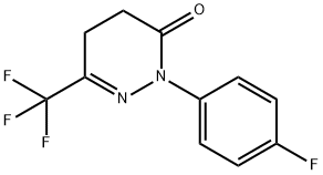 2-(4-FLUOROPHENYL)-6-(TRIFLUOROMETHYL)-4,5-DIHYDROPYRIDAZIN-3(2H)-ONE 结构式