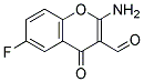 2-AMINO-6-FLUORO-3-FORMYLCHROMONE 结构式