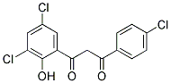 1-(3,5-DICHLORO-2-HYDROXYPHENYL)-3(4-CHLORO-PHENYL)-1,3-PROPANEDIONE 结构式