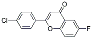 2-(4-CHLOROPHENYL)-6-FLUORO-4H-CHROMEN-4-ONE 结构式