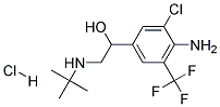 1-(4-AMINO-3-CHLORO-5-TRIFLUOROMETHYL-PHENYL)-2-TERT-BUTYLAMINO-ETHANOL HYDROCHLORIDE 结构式