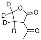 2-乙酰基丁内酯-3,3,4,4-D4 结构式