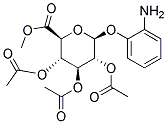 2-氨基苯基2,3,4-三-O-乙酰基-Β-D-葡糖苷酸甲酯 结构式