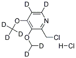 2-CHLOROMETHYL-3,4-DIMETHOXYPYRIDINE-D7, HYDROCHLORIDE 结构式