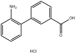 2'-AMINO-[1,1'-BIPHENYL]-3-CARBOXYLIC ACID HYDROCHLORIDE 结构式