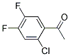 2'-CHLORO-4',5'-DIFLUOROACETOPHENON 结构式