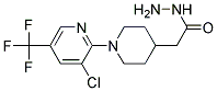 1-[3-CHLORO-5-(TRIFLUOROMETHYL)PYRID-2-YL]PIPERIDIN-4-YLACETIC HYDRAZID 结构式
