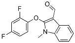 2-(2,4-DIFLUOROPHENOXY)-1-METHYL-1H-INDOLE-3-CARBOXALDEHYD 结构式