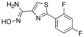 2-(2,4-DIFLUOROPHENYL)THIAZOLE-4-CARBOXAMIDOXIM 结构式