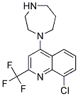 1-[8-CHLORO-2-(TRIFLUOROMETHYL)QUINOL-4-YL]HOMOPIPERAZIN 结构式