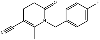 1-(4-FLUOROBENZYL)-2-METHYL-6-OXO-1,4,5,6-TETRAHYDROPYRIDINE-3-CARBONITRIL 结构式