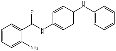 2-氨基-N-(4-(苯基氨基)苯基)苯甲酰胺 结构式