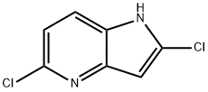 2,5-二氯-1H-吡咯并[3,2-B] 吡啶 结构式