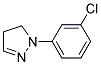 1-(3-CHLORO-PHENYL)-4,5-DIHYDRO-1H-PYRAZOLE 结构式