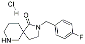 2-(4-FLUOROBENZYL)-2,7-DIAZASPIRO[4.5]DECAN-1-ONE HYDROCHLORIDE 结构式