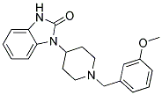 1-[1-(3-METHOXYBENZYL)PIPERIDIN-4-YL]-1,3-DIHYDRO-2H-BENZIMIDAZOL-2-ONE 结构式