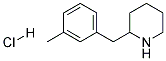 2-(3-甲基苄基)哌啶盐酸盐 结构式
