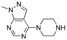 1-甲基-4-(哌嗪-1-基)-1H-吡唑并[3,4-D]嘧啶 结构式