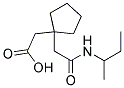 [1-(SEC-BUTYLCARBAMOYL-METHYL)-CYCLOPENTYL]-ACETIC ACID 结构式