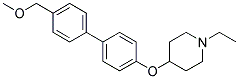 1-ETHYL-4-([4'-(METHOXYMETHYL)BIPHENYL-4-YL]OXY)PIPERIDINE 结构式