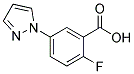 2-FLUORO-5-(1H-PYRAZOL-1-YL)BENZOIC ACID 结构式