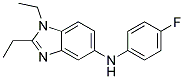 (1,2-DIETHYL-1H-BENZOIMIDAZOL-5-YL)-(4-FLUORO-PHENYL)-AMINE 结构式