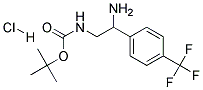 [2-AMINO-2-(4-TRIFLUOROMETHYL-PHENYL)-ETHYL]-CARBAMIC ACID TERT-BUTYL ESTER HYDROCHLORIDE 结构式