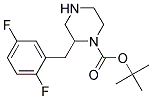 2-(2,5-DIFLUORO-BENZYL)-PIPERAZINE-1-CARBOXYLIC ACID TERT-BUTYL ESTER 结构式