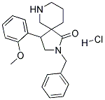 2-BENZYL-4-(2-METHOXYPHENYL)-2,7-DIAZASPIRO[4.5]DECAN-1-ONE HYDROCHLORIDE 结构式