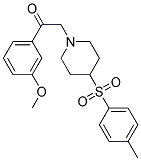1-(3-METHOXYPHENYL)-2-(4-[(4-METHYLPHENYL)SULFONYL]PIPERIDIN-1-YL)ETHANONE 结构式