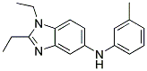 (1,2-DIETHYL-1H-BENZOIMIDAZOL-5-YL)-M-TOLYL-AMINE 结构式