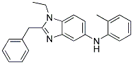 (2-Benzyl-1-ethyl-1H-benzoimidazol-5-yl)-o-tolyl-amine 结构式