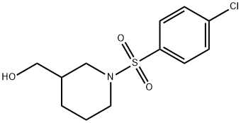 (1-[(4-CHLOROPHENYL)SULFONYL]-3-PIPERIDINYL)METHANOL 结构式