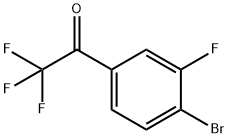 1-(4-BROMO-3-FLUORO-PHENYL)-2,2,2-TRIFLUORO-ETHANONE 结构式