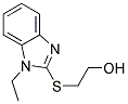 2-[(1-ETHYL-1H-BENZIMIDAZOL-2-YL)THIO]ETHANOL 结构式