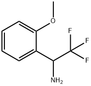 2,2,2-三氟-1-(2-甲氧基苯基)乙胺 结构式
