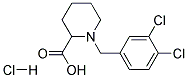 1-(3,4-DICHLORO-BENZYL)-PIPERIDINE-2-CARBOXYLIC ACID HYDROCHLORIDE 结构式