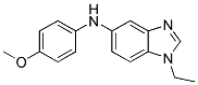 (1-ETHYL-1H-BENZOIMIDAZOL-5-YL)-(4-METHOXY-PHENYL)-AMINE 结构式