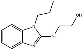 2-(1-丙基-1H-苯并咪唑基-2-基氨基)-乙醇 结构式