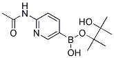 2-ACETAMIDOPYRIDINE-5-BORONIC ACID, PINACOL ESTER 结构式