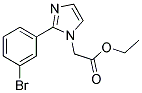[2-(3-Bromo-phenyl)-imidazol-1-yl]-acetic acid ethyl ester 结构式