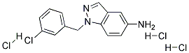 1-(3-CHLORO-BENZYL)-1H-INDAZOL-5-YLAMINE TRIHYDROCHLORIDE 结构式